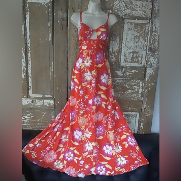 Free People Women's Wisteria Floral Print Maxi Dress Size Small $178 - Picture 6 of 12